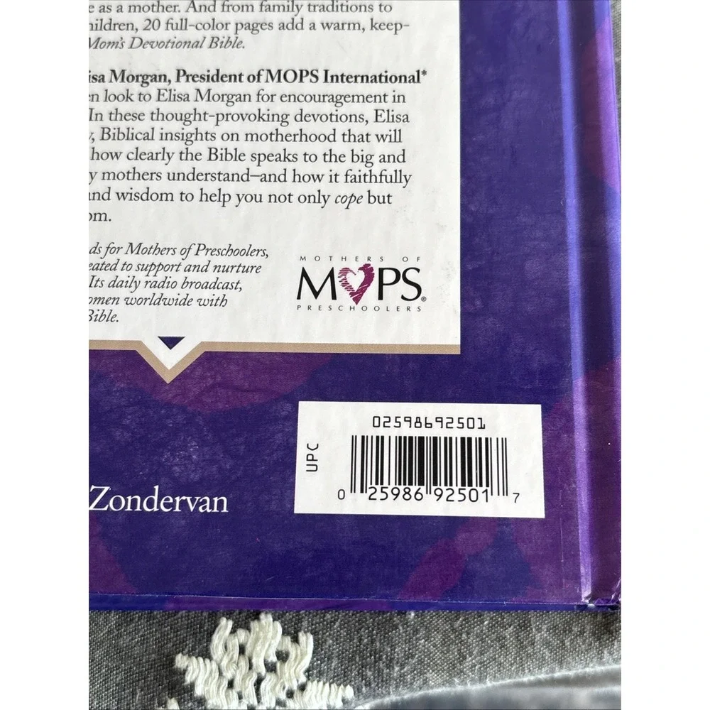 Mom's Devotional Bible Hardback Vintage New International Version 1996 GUC MOPS